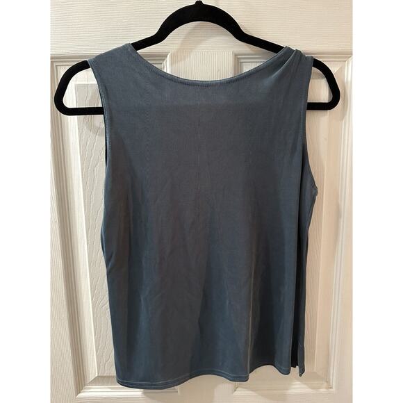 Rabbit Rabbit Rabbit Design Woman’s Tank Top Blue Medium - Picture 4 of 7